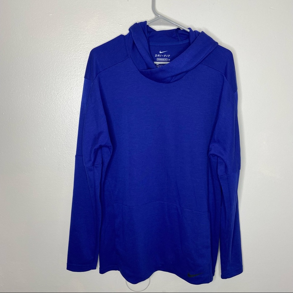 Nike Dri Fit Blue Pullover Sweatshirt Medium